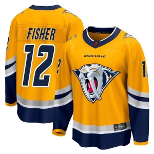 Mike Fisher Youth Fanatics Branded Nashville Predators Breakaway Yellow Special Edition 2.0 Jersey