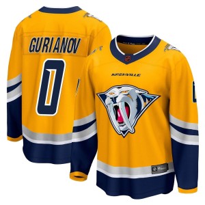 Denis Gurianov Youth Fanatics Branded Nashville Predators Breakaway Yellow Special Edition 2.0 Jersey