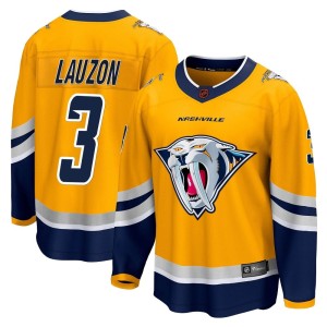 Jeremy Lauzon Youth Fanatics Branded Nashville Predators Breakaway Yellow Special Edition 2.0 Jersey