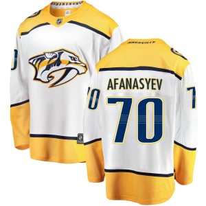 Egor Afanasyev Youth Fanatics Branded Nashville Predators Breakaway White Away Jersey