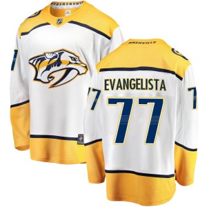 Luke Evangelista Youth Fanatics Branded Nashville Predators Breakaway White Away Jersey