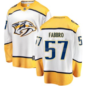 Dante Fabbro Youth Fanatics Branded Nashville Predators Breakaway White Away Jersey