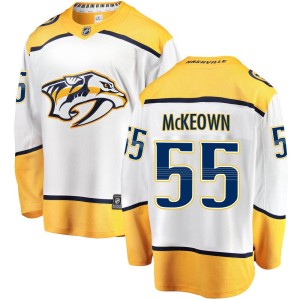 Roland McKeown Youth Fanatics Branded Nashville Predators Breakaway White Away Jersey