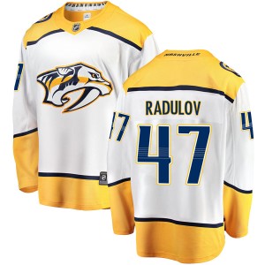 Alexander Radulov Youth Fanatics Branded Nashville Predators Breakaway White Away Jersey