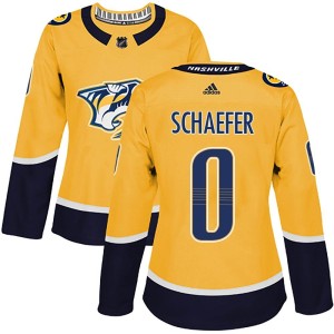 Reid Schaefer Women's Adidas Nashville Predators Authentic Gold Home Jersey