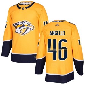 Anthony Angello Youth Adidas Nashville Predators Authentic Gold Home Jersey