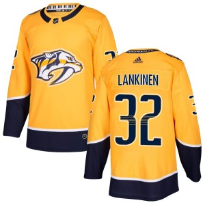 Kevin Lankinen Youth Adidas Nashville Predators Authentic Gold Home Jersey