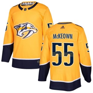 Roland McKeown Youth Adidas Nashville Predators Authentic Gold Home Jersey