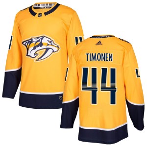 Kimmo Timonen Youth Adidas Nashville Predators Authentic Gold Home Jersey