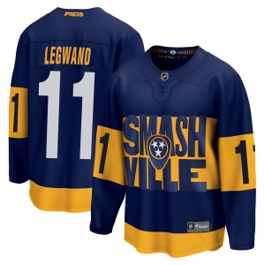 David Legwand Youth Fanatics Branded Nashville Predators Breakaway Navy 2022 Stadium Series Jersey
