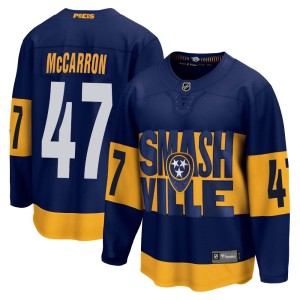 Michael McCarron Youth Fanatics Branded Nashville Predators Breakaway Navy 2022 Stadium Series Jersey