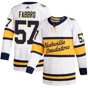 Dante Fabbro Men's Adidas Nashville Predators Authentic White 2020 Winter Classic Jersey