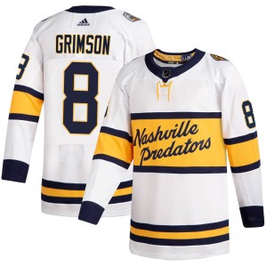 Stu Grimson Men's Adidas Nashville Predators Authentic White 2020 Winter Classic Jersey