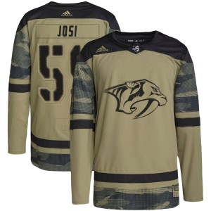 Roman Josi Youth Adidas Nashville Predators Authentic Camo Military Appreciation Practice Jersey