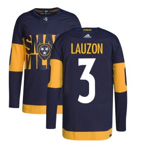 Jeremy Lauzon Youth Adidas Nashville Predators Authentic Navy 2022 Stadium Series Primegreen Jersey
