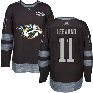 David Legwand Youth Nashville Predators Authentic Black 1917-2017 100th Anniversary Jersey