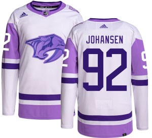 Ryan Johansen Men's Adidas Nashville Predators Authentic Hockey Fights Cancer Jersey