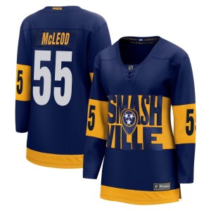 Cody Mcleod Women's Fanatics Branded Nashville Predators Breakaway Navy Cody McLeod 2022 Stadium Series Jersey