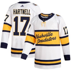 Scott Hartnell Youth Adidas Nashville Predators Authentic White 2020 Winter Classic Jersey