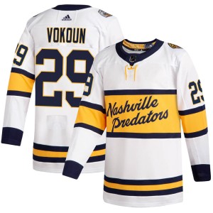 Tomas Vokoun Youth Adidas Nashville Predators Authentic White 2020 Winter Classic Jersey