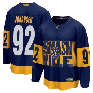 Ryan Johansen Men's Fanatics Branded Nashville Predators Breakaway Navy 2022 Stadium Series Jersey