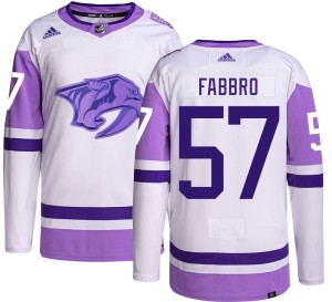 Dante Fabbro Youth Adidas Nashville Predators Authentic Hockey Fights Cancer Jersey