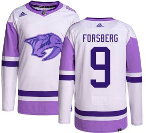 Filip Forsberg Youth Adidas Nashville Predators Authentic Hockey Fights Cancer Jersey