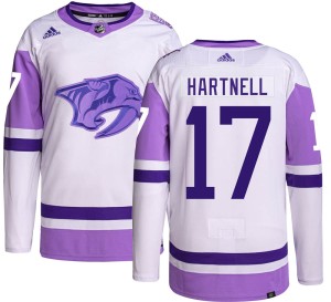 Scott Hartnell Youth Adidas Nashville Predators Authentic Hockey Fights Cancer Jersey