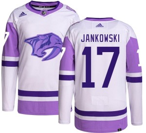 Mark Jankowski Youth Adidas Nashville Predators Authentic Hockey Fights Cancer Jersey