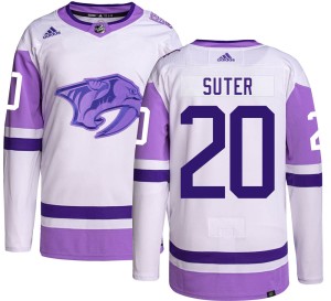 Ryan Suter Youth Adidas Nashville Predators Authentic Hockey Fights Cancer Jersey