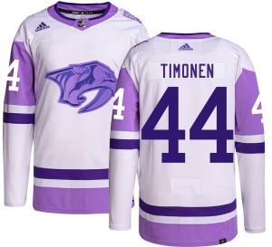 Kimmo Timonen Youth Adidas Nashville Predators Authentic Hockey Fights Cancer Jersey