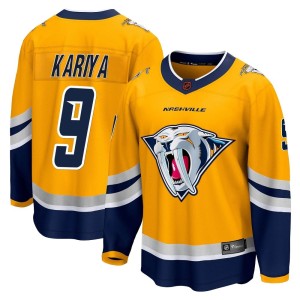 Paul Kariya Men's Fanatics Branded Nashville Predators Breakaway Yellow Special Edition 2.0 Jersey