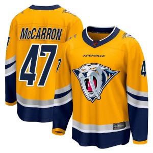 Michael McCarron Men's Fanatics Branded Nashville Predators Breakaway Yellow Special Edition 2.0 Jersey