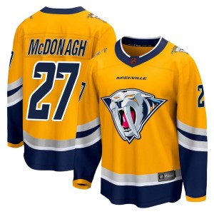Ryan McDonagh Men's Fanatics Branded Nashville Predators Breakaway Yellow Special Edition 2.0 Jersey