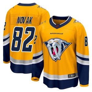Tommy Novak Men's Fanatics Branded Nashville Predators Breakaway Yellow Special Edition 2.0 Jersey