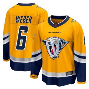 Shea Weber Men's Fanatics Branded Nashville Predators Breakaway Yellow Special Edition 2.0 Jersey