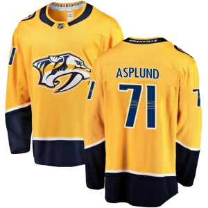 Rasmus Asplund Youth Fanatics Branded Nashville Predators Breakaway Gold Home Jersey