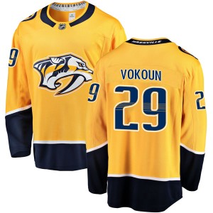 Tomas Vokoun Youth Fanatics Branded Nashville Predators Breakaway Gold Home Jersey