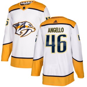 Anthony Angello Youth Adidas Nashville Predators Authentic White Away Jersey