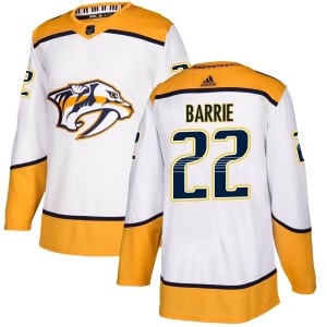 Tyson Barrie Youth Adidas Nashville Predators Authentic White Away Jersey
