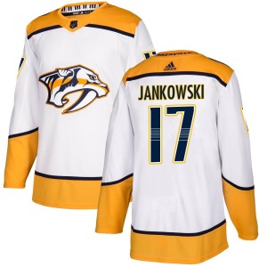 Mark Jankowski Youth Adidas Nashville Predators Authentic White Away Jersey