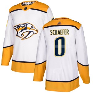 Reid Schaefer Youth Adidas Nashville Predators Authentic White Away Jersey