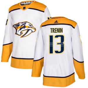 Yakov Trenin Youth Adidas Nashville Predators Authentic White Away Jersey
