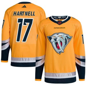 Scott Hartnell Youth Adidas Nashville Predators Authentic Yellow Reverse Retro 2.0 Jersey