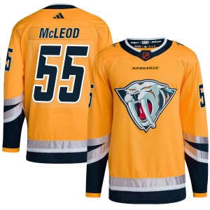 Cody Mcleod Youth Adidas Nashville Predators Authentic Yellow Cody McLeod Reverse Retro 2.0 Jersey