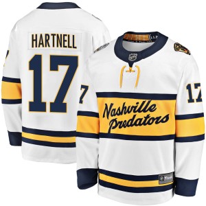 Scott Hartnell Youth Fanatics Branded Nashville Predators Breakaway White 2020 Winter Classic Jersey