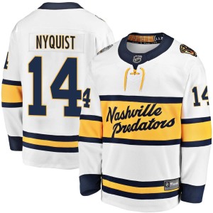 Gustav Nyquist Youth Fanatics Branded Nashville Predators Breakaway White 2020 Winter Classic Player Jersey